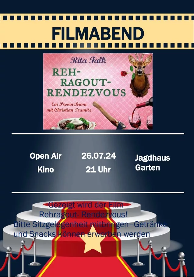 Open Air Kino im Jagdhaus Garten: Rehragout-Rendezvous